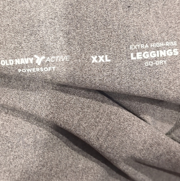 Old Navy Active PowerSoft Extra High Rise Go Dry Leggings in Gray size XXL - Picture 5 of 7